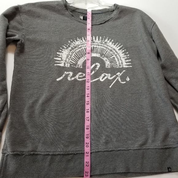 VOLCOM Relax Raw edge weathered sweatshirt grey - Picture 10 of 10